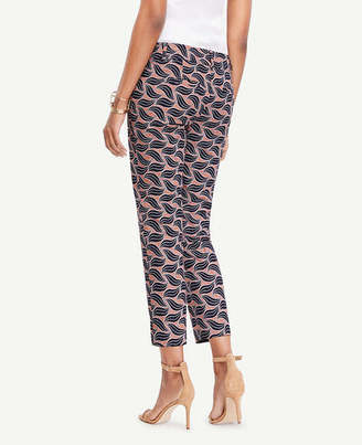 Ann Taylor The Tall Crop Pant in Leaf Swirl - Kate Fit
