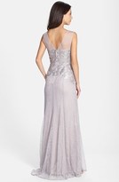Thumbnail for your product : BCBGMAXAZRIA 'Julea' Illusion Yoke Sequin Lace Trumpet Gown