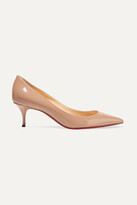 Thumbnail for your product : Christian Louboutin Pigalle Follies 55 Patent-leather Pumps - Baby pink