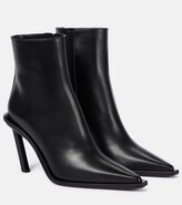 Thumbnail for your product : Ann Demeulemeester Jetje leather ankle boots