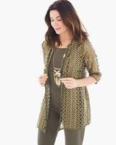 Thumbnail for your product : Travelers Collection Foiled Open Lace Jacket