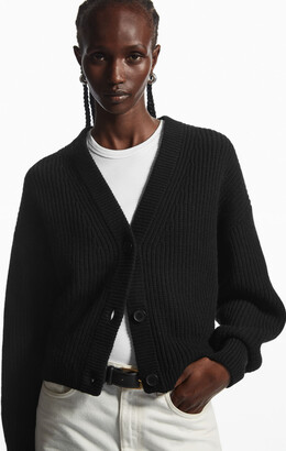 COS Cropped Wool And Cashmere-Blend Cardigan - ShopStyle