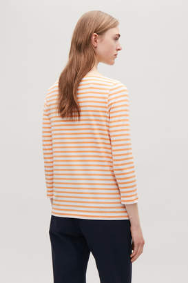 COS WIDE-NECK STRIPED TOP