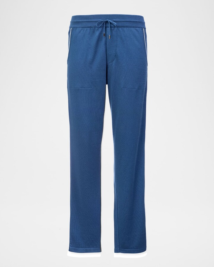 Loro Piana Men's Cashmere Drawstring Leisure Sweatpants