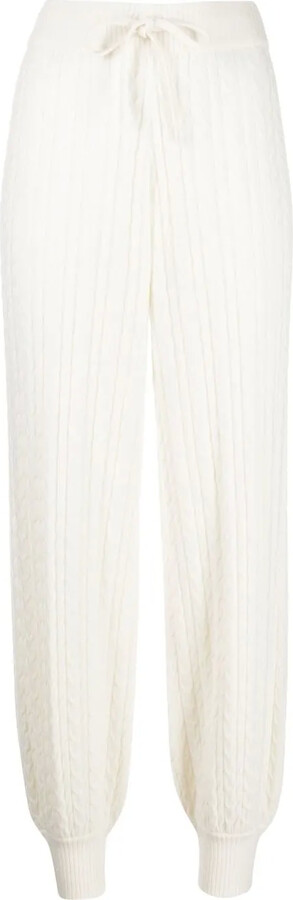 Madeleine Thompson Lily cable-knit cashmere trousers