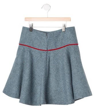 Oscar de la Renta Girls' Wool Skirt