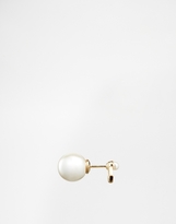 Thumbnail for your product : ASOS Limited Edition Faux Pearl Swing & Through Earrings