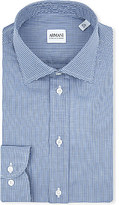 Thumbnail for your product : Armani Collezioni Gingham modern-fit single-cuff shirt - for Men