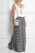 Thumbnail for your product : Tory Burch Odila pleated silk-georgette maxi skirt