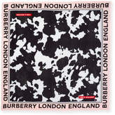Thumbnail for your product : Burberry Cow-Print Logo Border Scarf