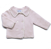 Thumbnail for your product : Baby CZ Pink Double Breasted Cardigan