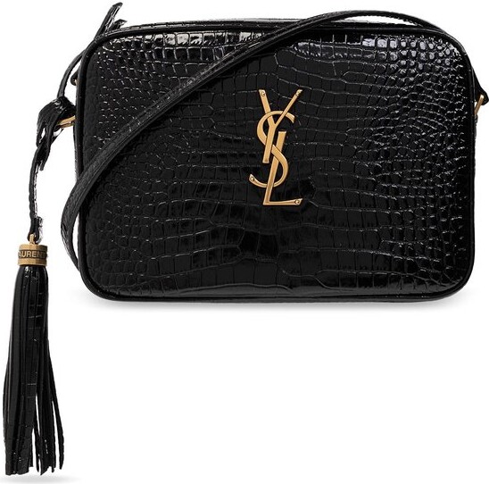 Saint Laurent Lou Logo Plaque Crossbody Bag ShopStyle