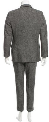 Brunello Cucinelli Two-Button Virgin Wool-Blend Suit