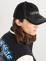 Thumbnail for your product : Off-White Logo-Embroidered Cotton-Gabardine Baseball Cap