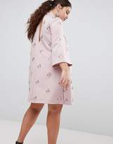 Thumbnail for your product : ASOS Curve Design Curve All Over Embellished Shift Mini Dress