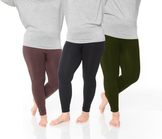 MW WM Pack of 3: Women's Plus Size Legging (One Size Fits Most)