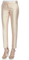Thumbnail for your product : Michael Kors Samantha Wool-Silk Skinny Pants, Neutral
