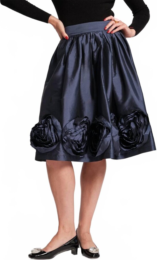 Frances Valentine Barbara Skirt In Navy