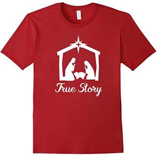story. Nativity True T shirt Christmas Nativity Shirts