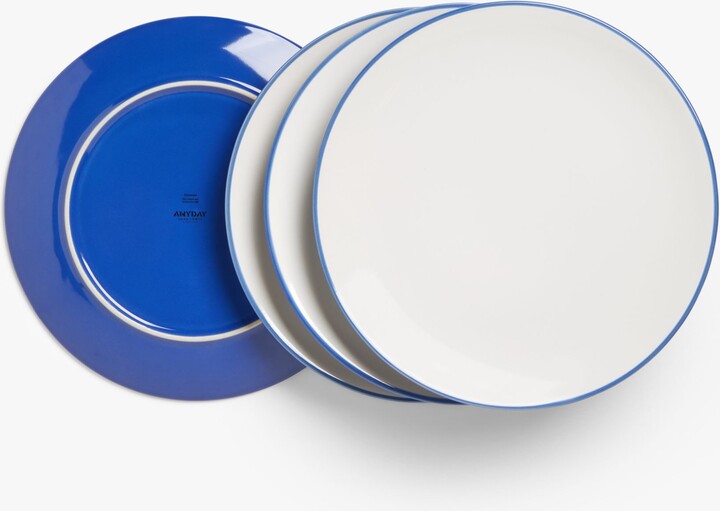 John Lewis ANYDAY Two Tone Stoneware Dinner Plates ShopStyle