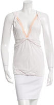 Thumbnail for your product : Vanessa Bruno Lace-Trimmed Sleeveless Top