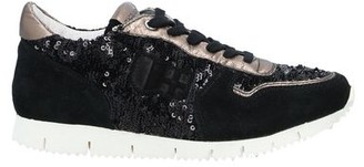 black sequin wedge sneakers