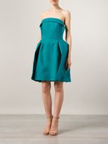 Thumbnail for your product : DELPOZO strapless pleat dress - women - Silk/Cotton/Paper/Polyester - 34