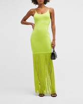 Thumbnail for your product : Alice + Olivia Steph Scoop-Neck Fringe Maxi Dress