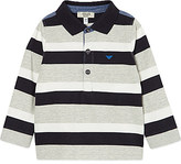 Thumbnail for your product : Armani Junior Armani striped long polo 3-24 months - for Men