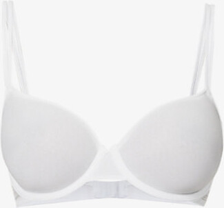 Calvin Klein Womens White Sheer Marquisette Demi Recycled Nylon-blend bra -  ShopStyle