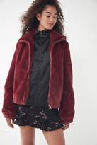 Thumbnail for your product : Urban Outfitters Faux Fur Zip-Up Jacket
