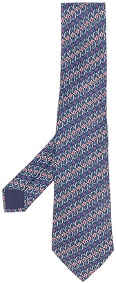 Hermes 2000s Pre-Owned Abstract-Patterned Silk Necktie