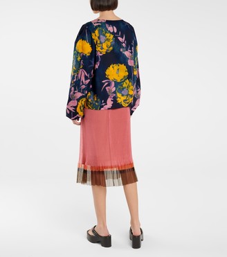 Dries Van Noten Floral cotton blouse