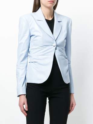 Drome ruched fitted blazer