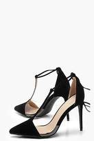 Thumbnail for your product : boohoo NEW Womens Pointed T Bar Heels in