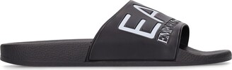 EA7 Emporio Armani Logo rubber slide sandals