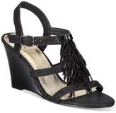 Thumbnail for your product : Adrianna Papell Adair Fringe Wedge Evening Sandals