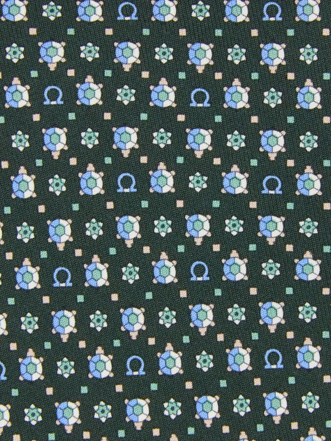 Ferragamo Turtle-Print Tie
