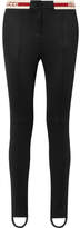 Thumbnail for your product : Gucci Striped Tech-jersey Stirrup Leggings