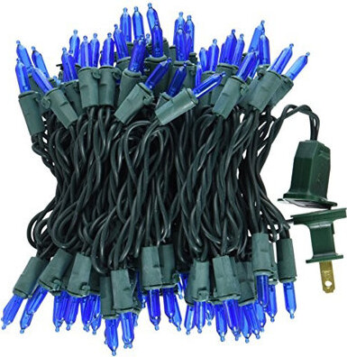 Arlmont & Co. Buity NOMA/INMLITEN-IMPORT 79E9BB19A8FC45EA90B2691A0E9B3A13, Blue, LED Traditional Mini Bulb Light Set