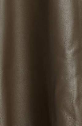 Co Lambskin Leather Midi Skirt