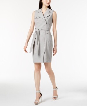 calvin klein moto dress