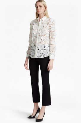 French Connection Manzoni 3D Floral Lace Shirt