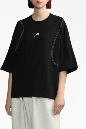 【 ADERERROR 】★A-peec logo t-shirt Ader Error A-peec logo-embroidered T-shirt - ShopStyle