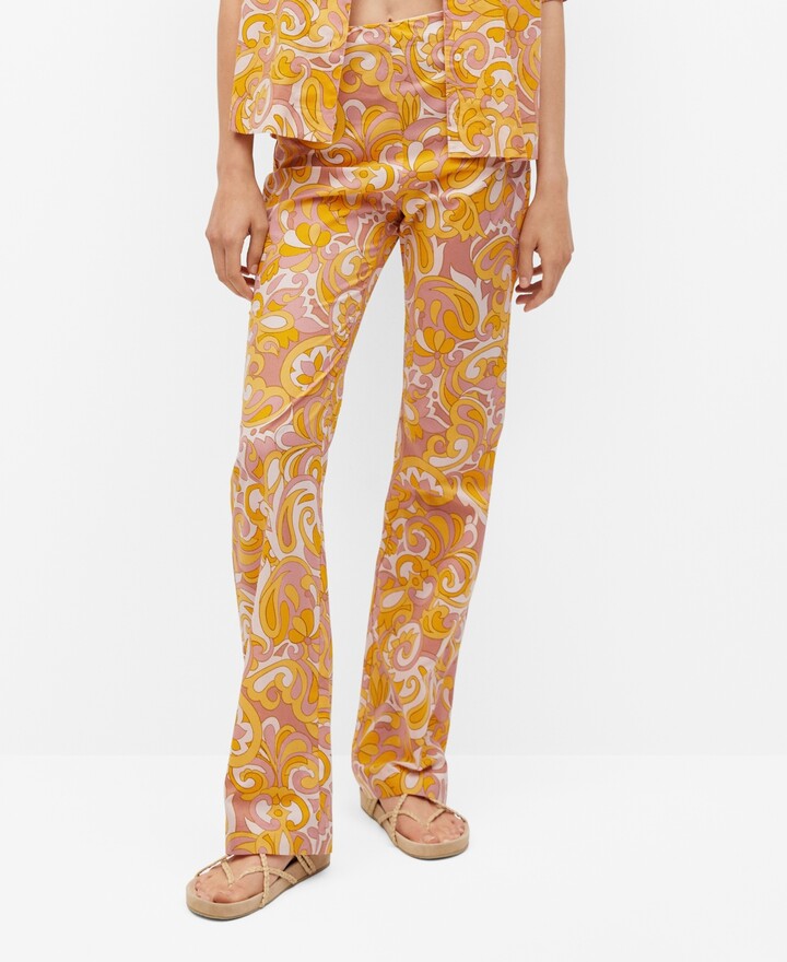 mango yellow pants