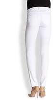 Thumbnail for your product : J Brand Maternity Maternity Rail-Straight Jeans/Blanc
