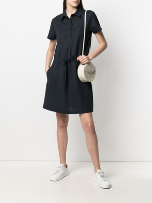 Emporio Armani Drawstring Polo-Collar Dress
