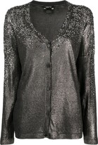 Thumbnail for your product : Avant Toi Crystal-Embellished Lurex Cardigan
