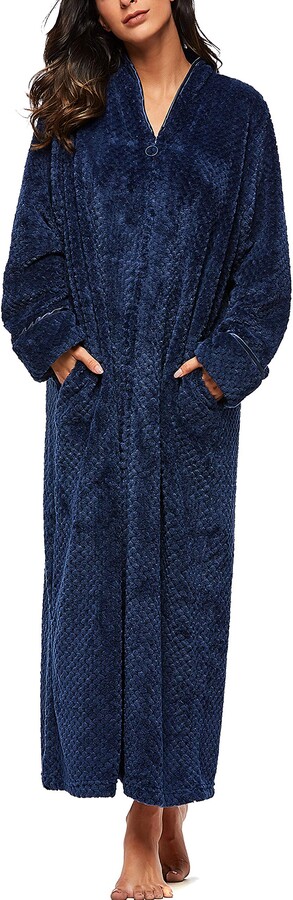 amazon ladies zipped dressing gowns