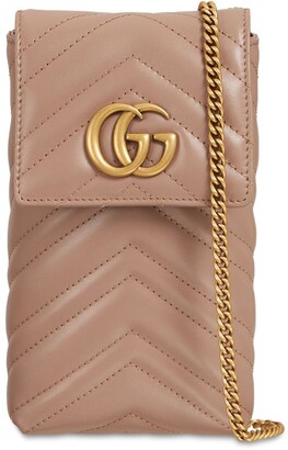 Gucci Gg Marmont Leather Phone Case W/ Strap - ShopStyle Tech Accessories